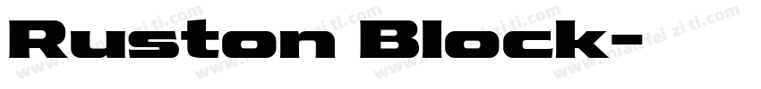 Ruston Block字体转换